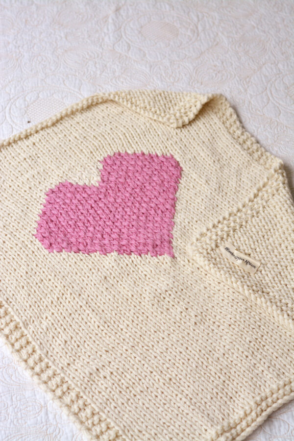 Cot Heart Blanket - Image 5