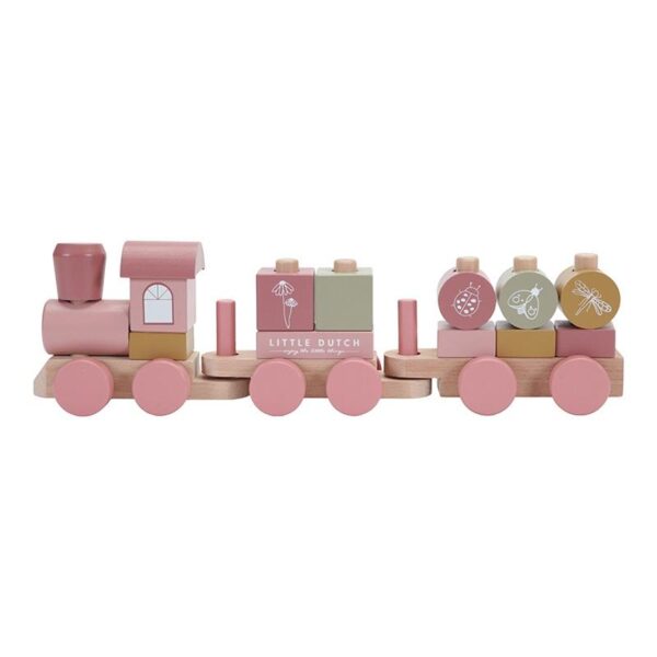 Little Dutch - Wooden Stacking Train - Image 7