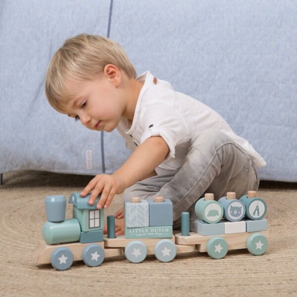 Little Dutch - Wooden Stacking Train - Image 3
