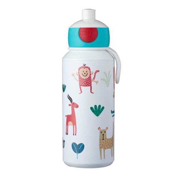Mepal - Campus Pop Up Drinking Bottle 400ml - Animal Friends