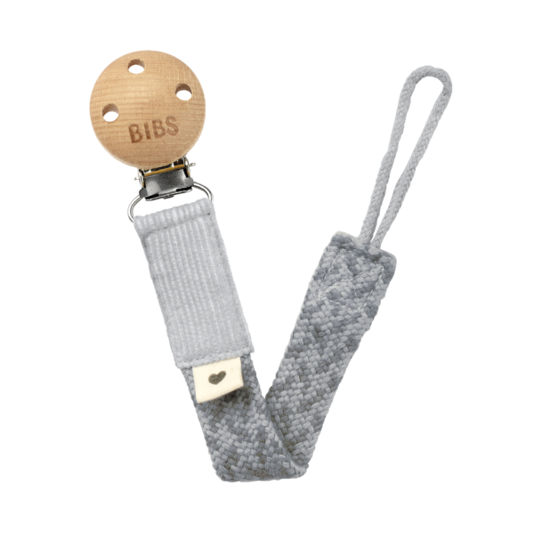 BIBS - Pacifier Clips - Iron/Cloud