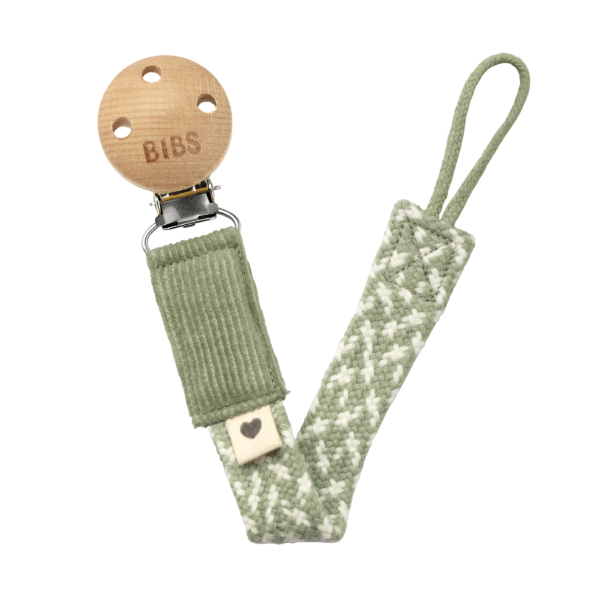 BIBS - Pacifier Clips - Sage/Ivory