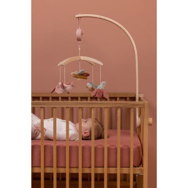 Little Dutch - Wooden Music Mobile Flowers and Butterflies - Image 3