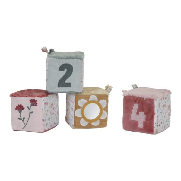 Little Dutch -Set of Soft Activity Cubes Flowers