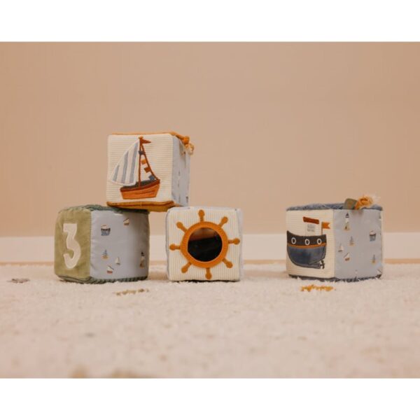 Little Dutch -Set of Soft Activity Cubes Sailors Bay - Image 3